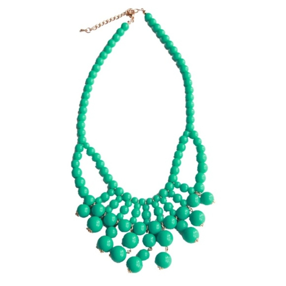 Mint Beads Statement Necklace - Picture 6 of 6